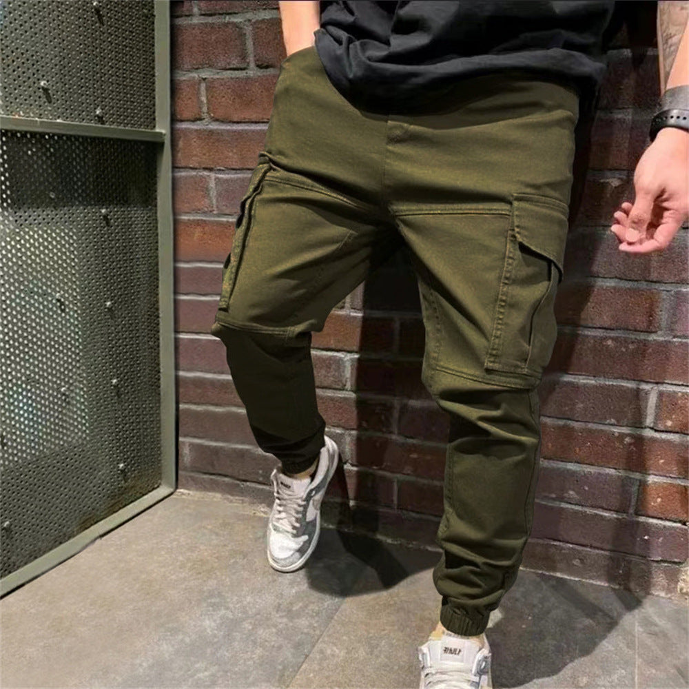 Pantalon de sport pour hommes avec poches Pantalon cargo décontracté