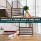 Pet Doors - Pets Dog Cat Baby Safety Gate Mesh Fence Magic Portable Guard Net Stairs Doors