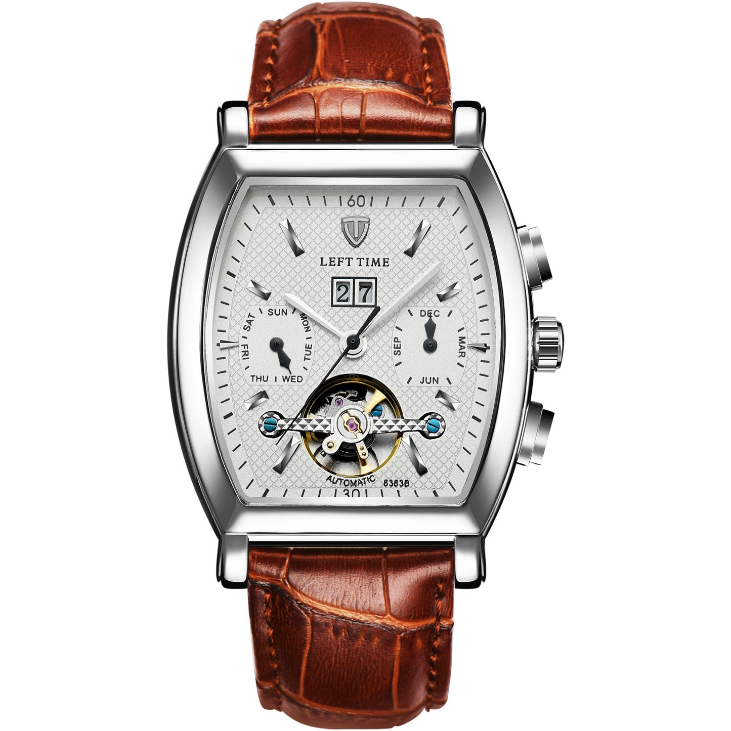 Hongkong véritable marque Tourbillon montre multifonctionnelle affaires étanche automatique montres mécaniques montre pour hommes