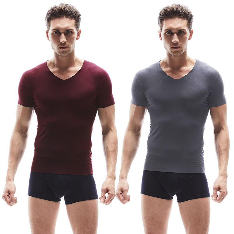 Men's Seamless Modal Short Sleeve Underwear