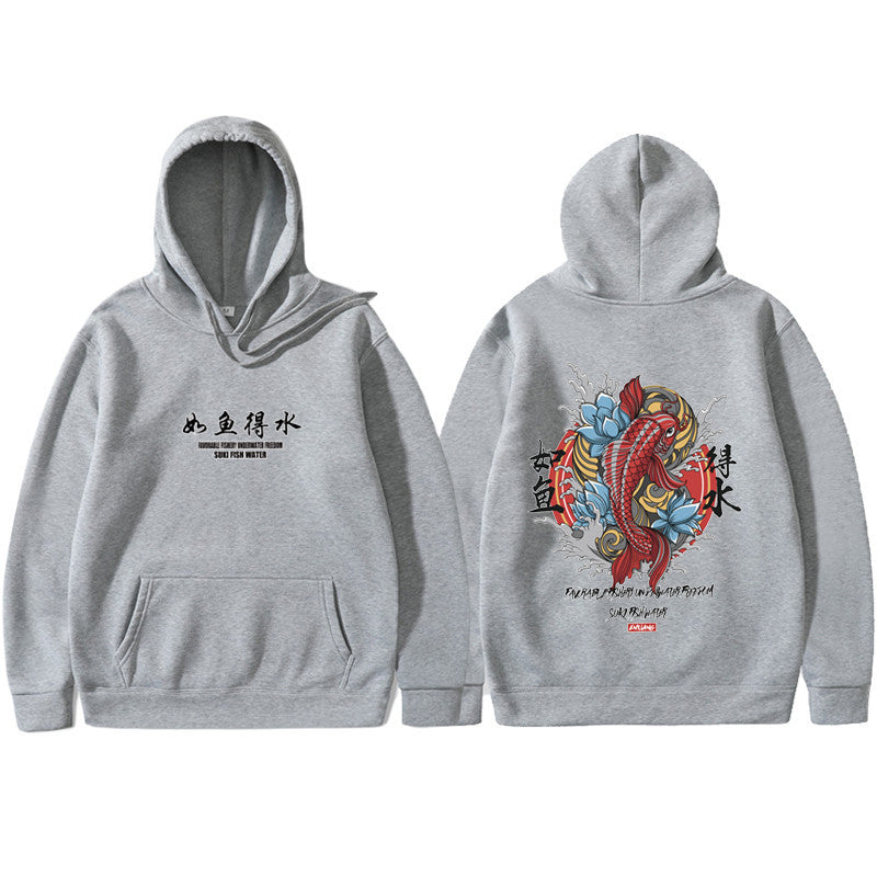 Sweat à capuche hip hop pour hommes Ukiyoe Streetwear