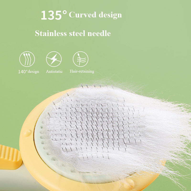 Hot Selling Hand-held Steel Wire Self-cleaning Comb Looper For Hair Removal