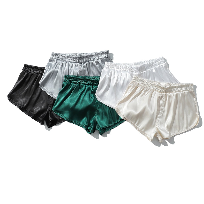 Pure color silk light home underwear