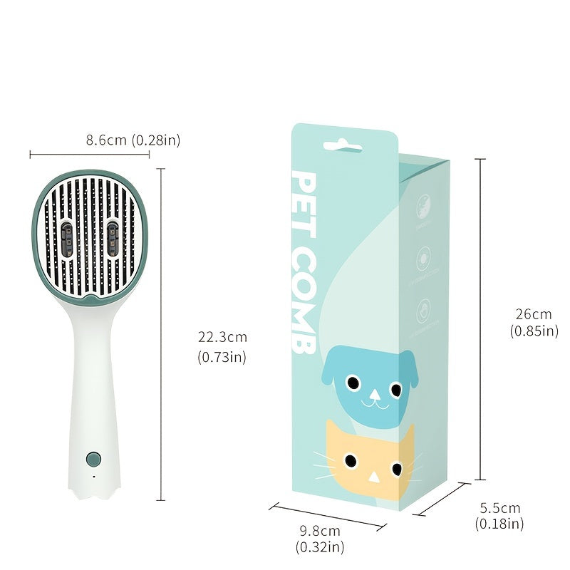 Cat Comb Dog Hair Remover Brush UVC Sterilization