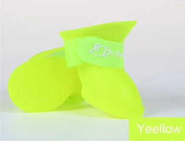Pet Dog Cats Rain Shoes Pet Boots Rubber Portable Anti Slip Waterproof Pet Dog Cat Rain Shoes Pet Supplies Size S/M/L/XL/XXL