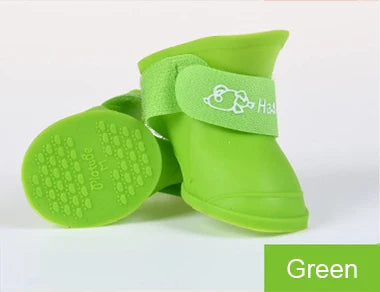 Pet Dog Cats Rain Shoes Pet Boots Rubber Portable Anti Slip Waterproof Pet Dog Cat Rain Shoes Pet Supplies Size S/M/L/XL/XXL
