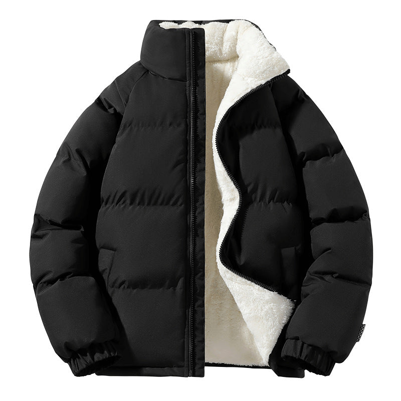 Thickened Plus Size Stand-up Collar Down cotton-padded Jacket Men's Coat