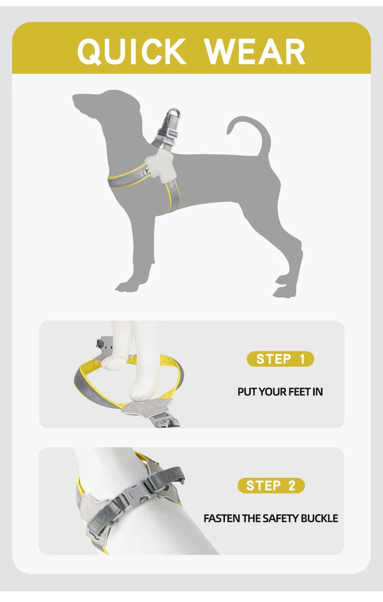 Harnesses | Reflective No-Pull Dog & Cat Harness for Small & Medium Pets