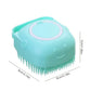 Pet Dog Shampoo Brush 2.7oz 80ml Cat Massage Comb Grooming Scrubber for Bathing Short Hair Soft Silicone Rubber