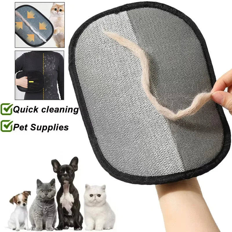 Portable Washable Pet Hair Remover Gloves | Clothes Dehairing & Cleaning Accessories