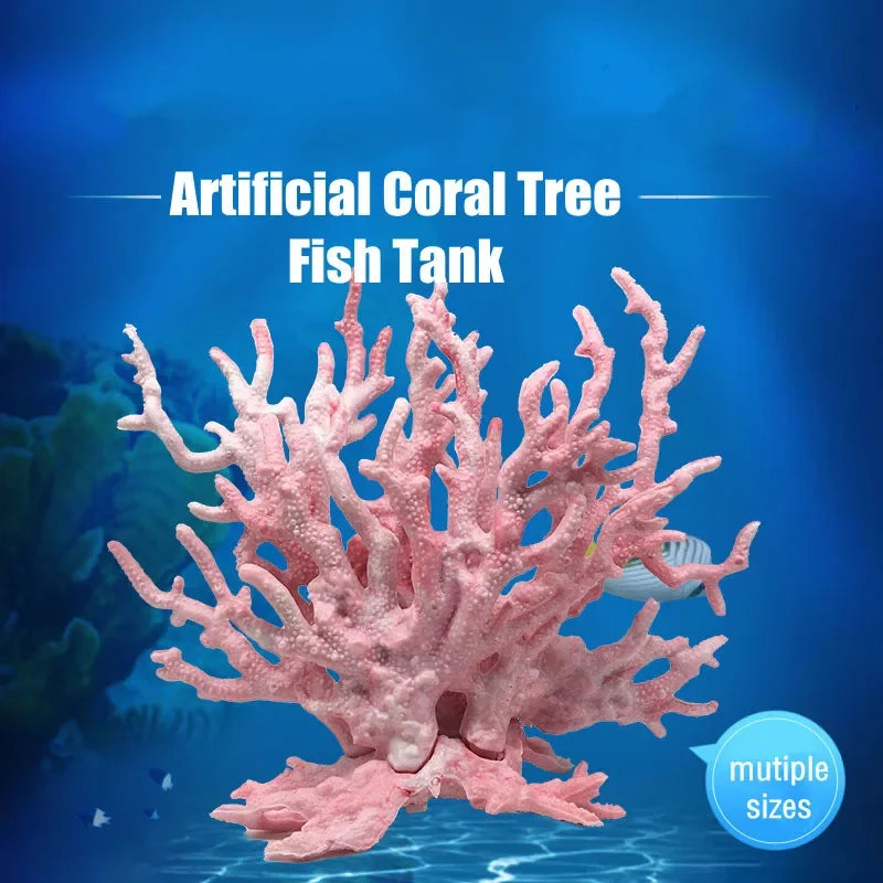 Aquarium S/L Artificial Resin Aquatic Coral Landscape Fish Tank Decoration Underwater Submarine Coral Aquarium Decoration