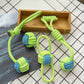 Dog Toy Rope Ball Toy for Dogs Training Toy for Dogs Teeth Cleaning Tug Toy Interactive Knot Rope Resistant To Biting Molars