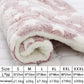 Roll of pink and white textured fabric with size and weight information displayed.