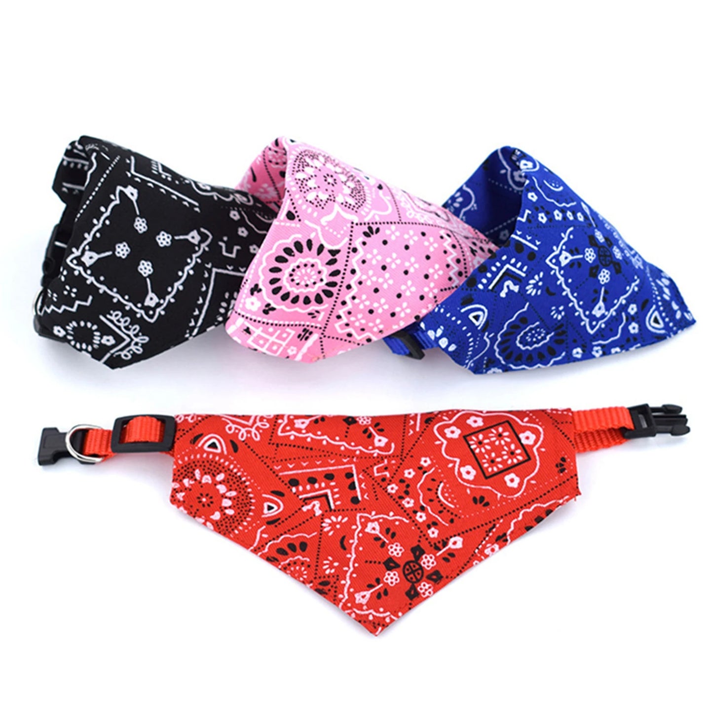 Dog Bandanas Large Pet Scarf Pet Cotton Plaid WashableBow ties Collar Cat Dog Scarf Large Dog Accessories Kerchief