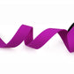 Purple ribbon on a white background