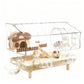 Hamster Habitat Acrylic Exercise Wheel Storage Habitat Cage for Hamster for Bedding Small Animals Enthusiast Home Pet Travel