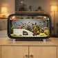 Durable Compact Aquarium Kit Transparent Drop Resistant Fish Tank Clear Viewing Desktop Aquarium Desktop