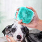 Pet Dog Shampoo Brush 2.7oz 80ml Cat Massage Comb Grooming Scrubber for Bathing Short Hair Soft Silicone Rubber