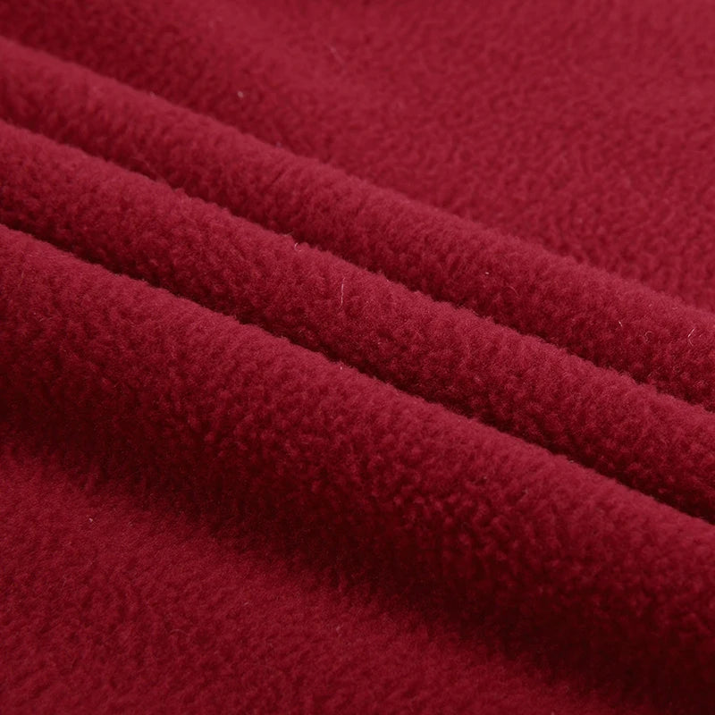 Close-up of red fabric with visible texture