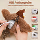 USB rechargeable toy with charging port and power switch illustration