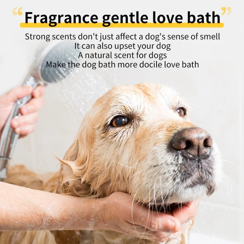 Dog Shampoo Conditioner Pet Bath Pet Shower Gel Soft General Bathing Supplies Sterilization Deodorant Fragrant Itching 500ML