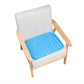 Chair with a blue cushion on a white background