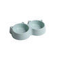 Cat Bowls Double Food Water Feeder Non-Slip Pet Feeding Dish Durable Pet Supplies