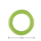 Green resistance ring with measurement on a white background