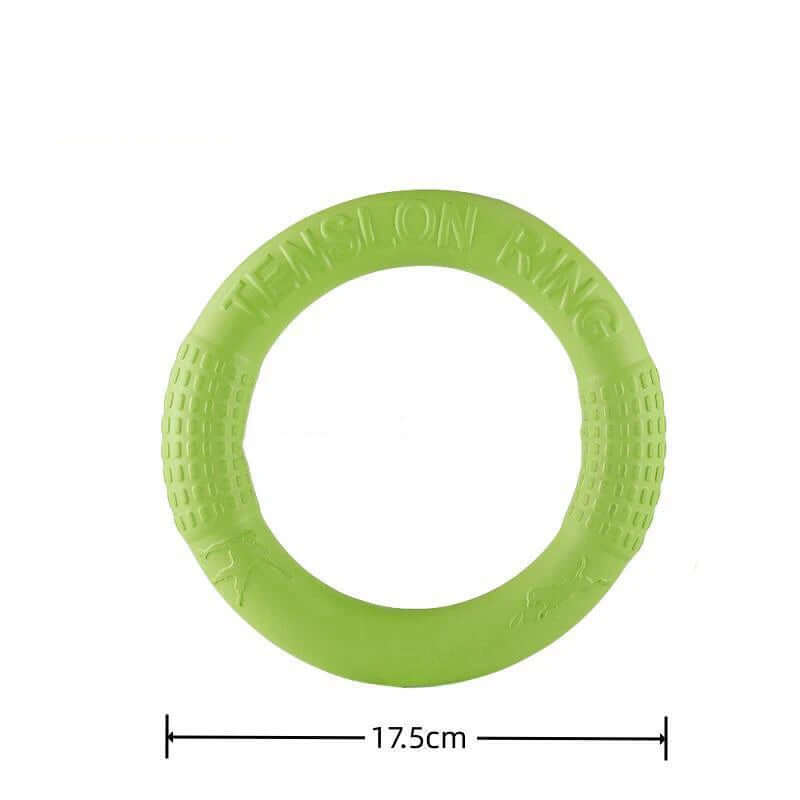 Green resistance ring with measurement on a white background