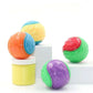 Colorful rubber balls on a white background