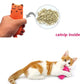 Catnip toy with a cat and catnip illustration on a white background