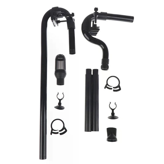 Aquarium Canister Filter Kit, External Fish Tank Filtration System, Inlet Outlet Tube, Rain Spray Bar, Outflow Pipe Complete Set