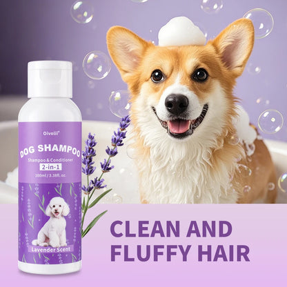 Dog Shampoo And Conditioner 2-in-1 Lavender Fragrance Cleansing Decontamination Refreshing Smooth Coat Soft Hair