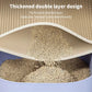 Cat litter box with a thickened double layer design showing perforated opening.