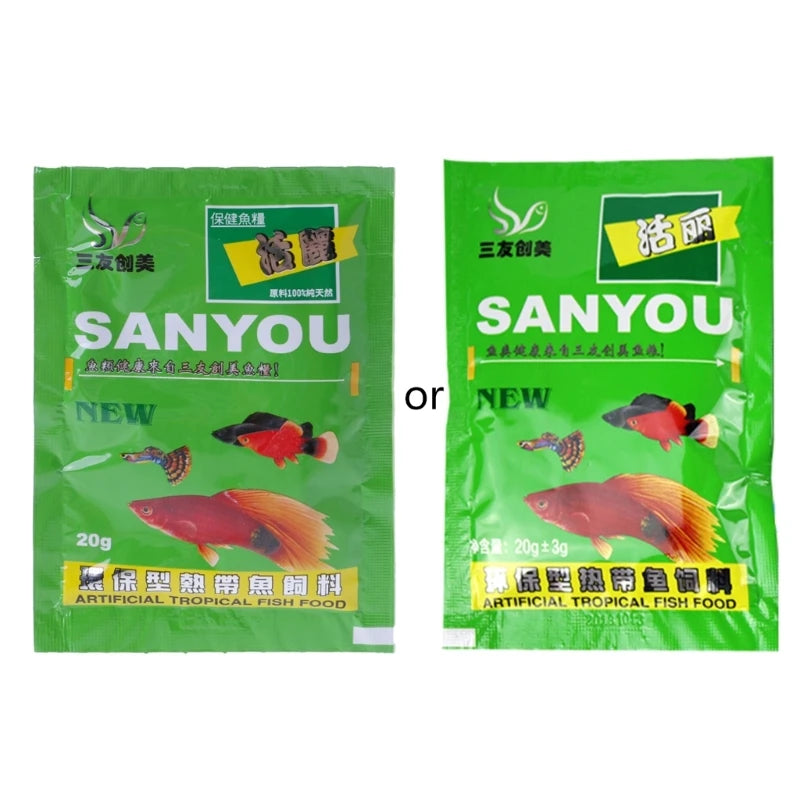 Small Fish Food Tropical Goldfish Nutrition Healthy Delicious Feeding Supplies for Home  Fish for Tank Aquarium DropShipping