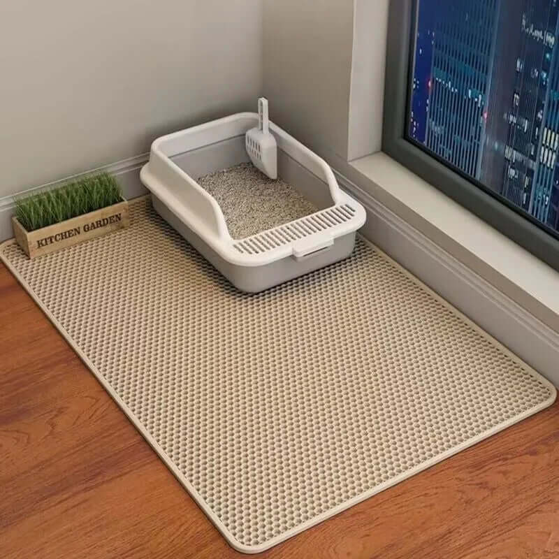 60CMX90CM Cat Litter Mat Waterproof Double Layer Pet Litter Box Mat Pet Toilet Cat Mat Nonslip Sand Cat Washable Mat Pet Clean