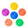 Set of colorful spiky balls on a white background