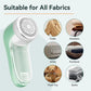 Fabric shaver with examples of fabrics it can be used on.