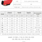 Product information chart for a quilted warm dog coat with size chart and material details.