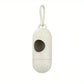 Small stone-like birdhouse with a round entrance on a white background