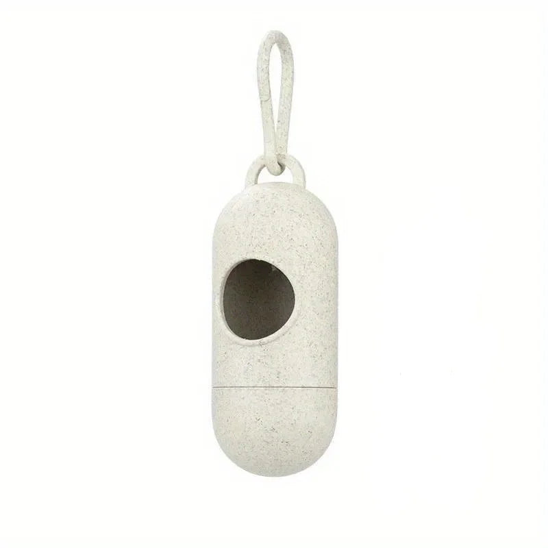 Small stone-like birdhouse with a round entrance on a white background