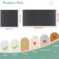 Product size chart with dimensions and material compatibility for a rug.