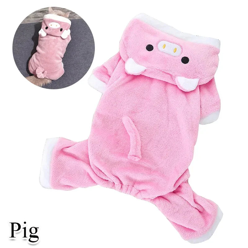 Pink pig-shaped pet bed with white accents on a white background