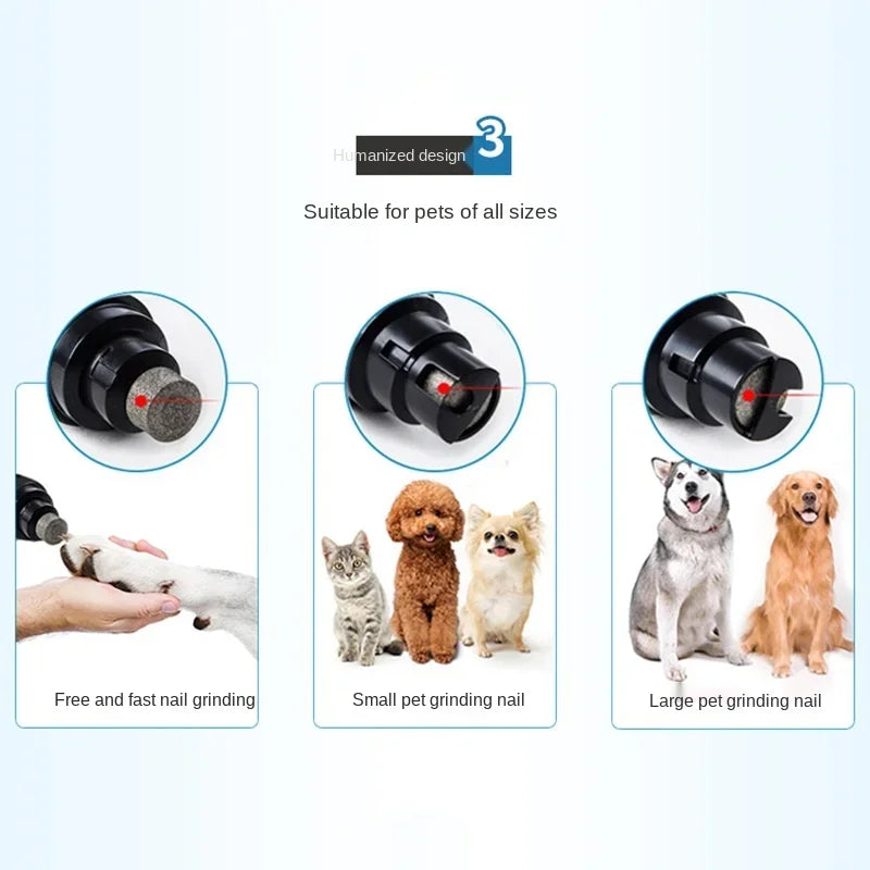Dog Nail Clipper for Dogs Nail Clippers Pet Grinder Short Gato for Cats Nail Clipper USB Animal Grooming Trimmer Low Noise