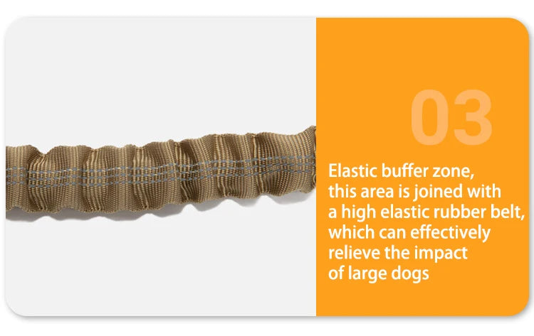 Elastic belt with text on an orange and white background