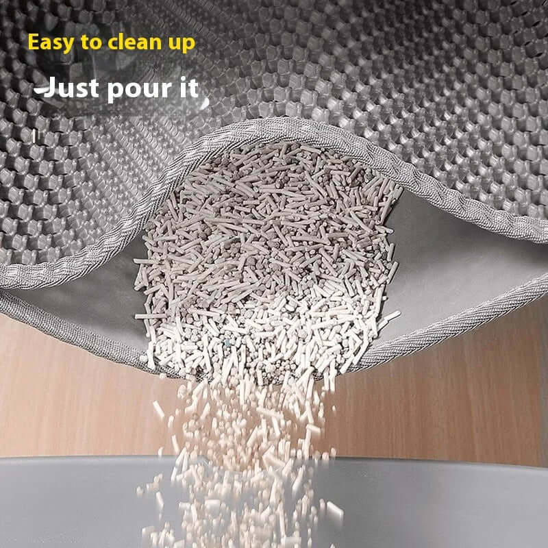 Extra Large Cat Litter Mat Heavy Duty Waterproof 2 Layer Non Slip Washable Pet Floor Protector Litter Box Sand Stopper