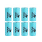 Set of eight blue rolls with 'Peri Goo Go' branding on a white background