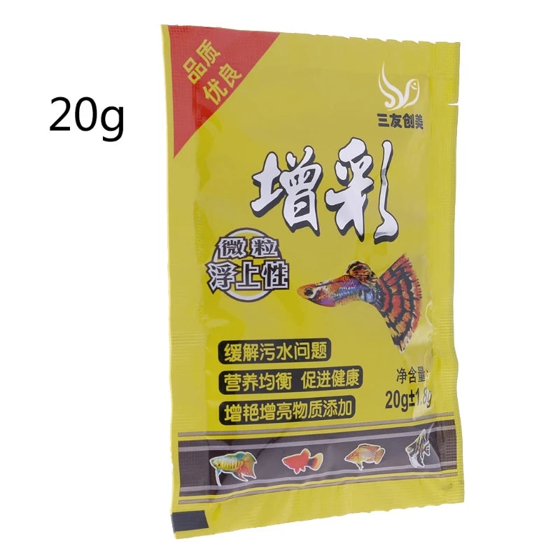 Small Fish Food Tropical Goldfish Nutrition Healthy Delicious Feeding Supplies for Home  Fish for Tank Aquarium DropShipping