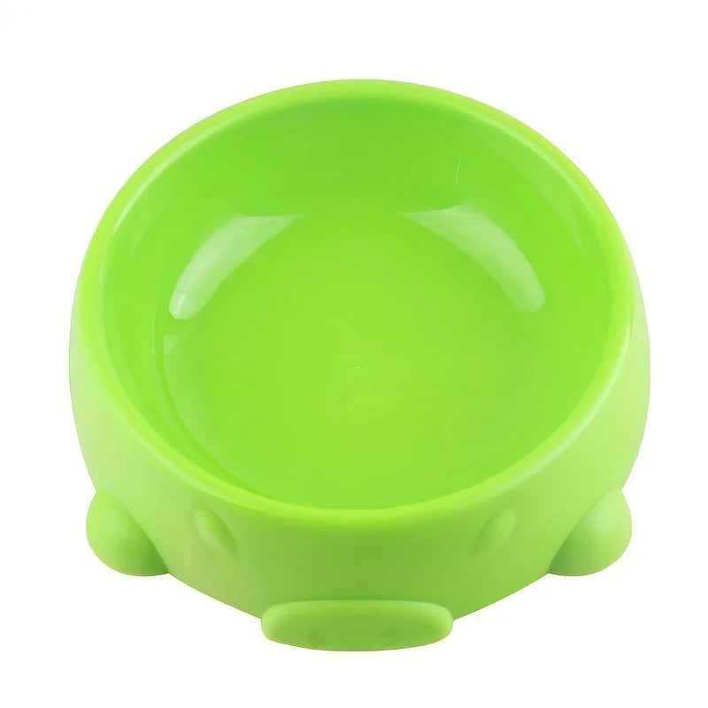 Dog Bowls for Food and Water Pet Dish with Non-Slip Base Cute Candy Color Plastic Feeder for Puppy Cat Slow Eat Bowls Easy Clean