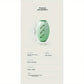 Green electronic device with product parameters on a light gray background
